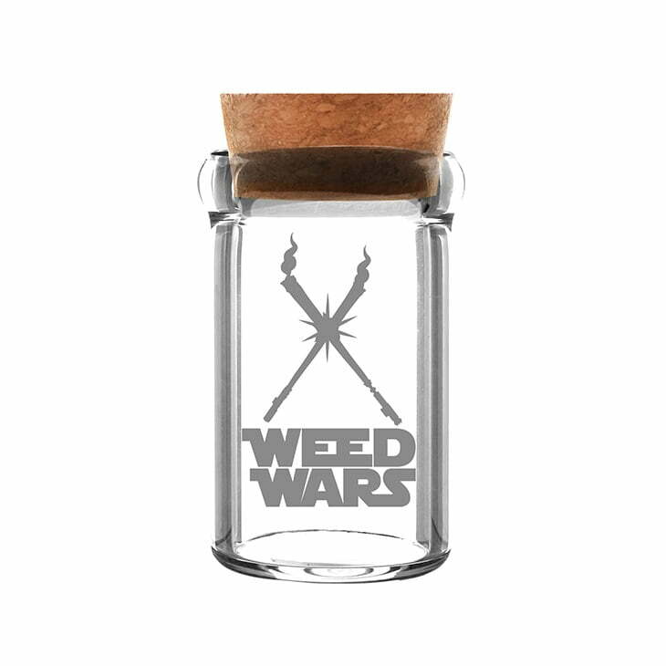 Стеклянная банка Weedjar Weed Wars