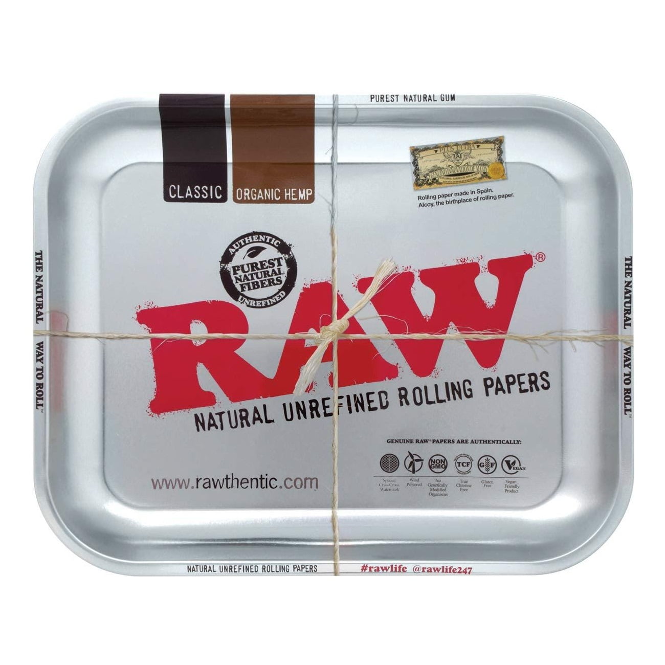 Поднос RAW Tray Silver Large 27.5 x 34.5 см