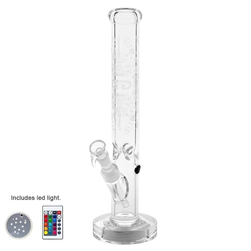 Бонг Grace Glass Crystal LED Straight L