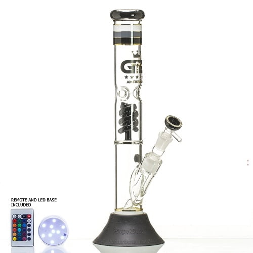 Бонг Grace Glass Black Spiral Light XL
