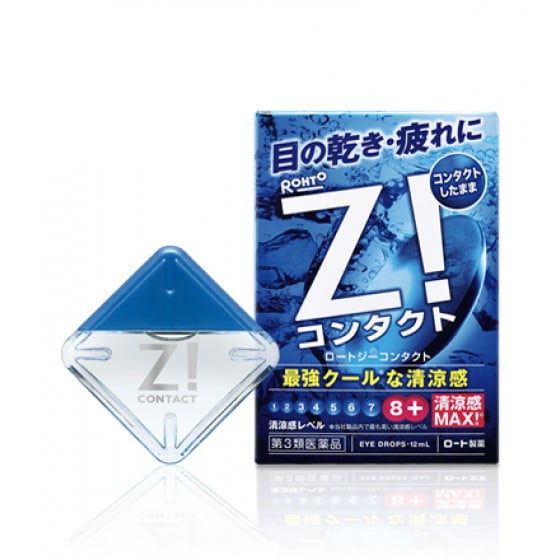 Японские глазные капли Rohto Z для контактных линз