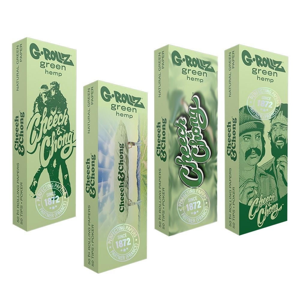 Бумага G-Rollz Cheech&Chong Organic Green Hemp 1¼