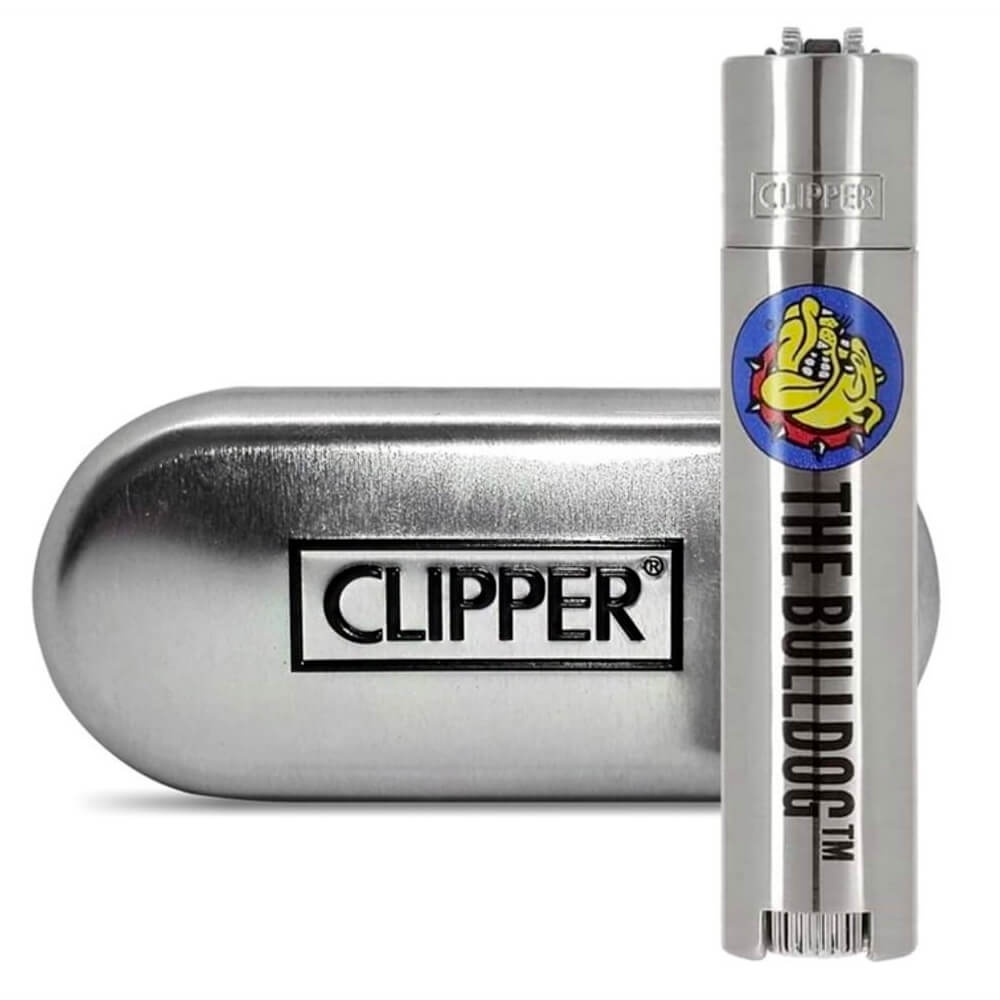 Зажигалка Clipper The Bulldog Silver Metal